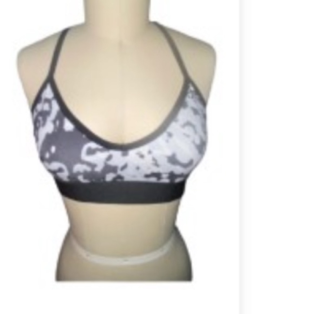 Vyayama Sports Bra Black White Sz S